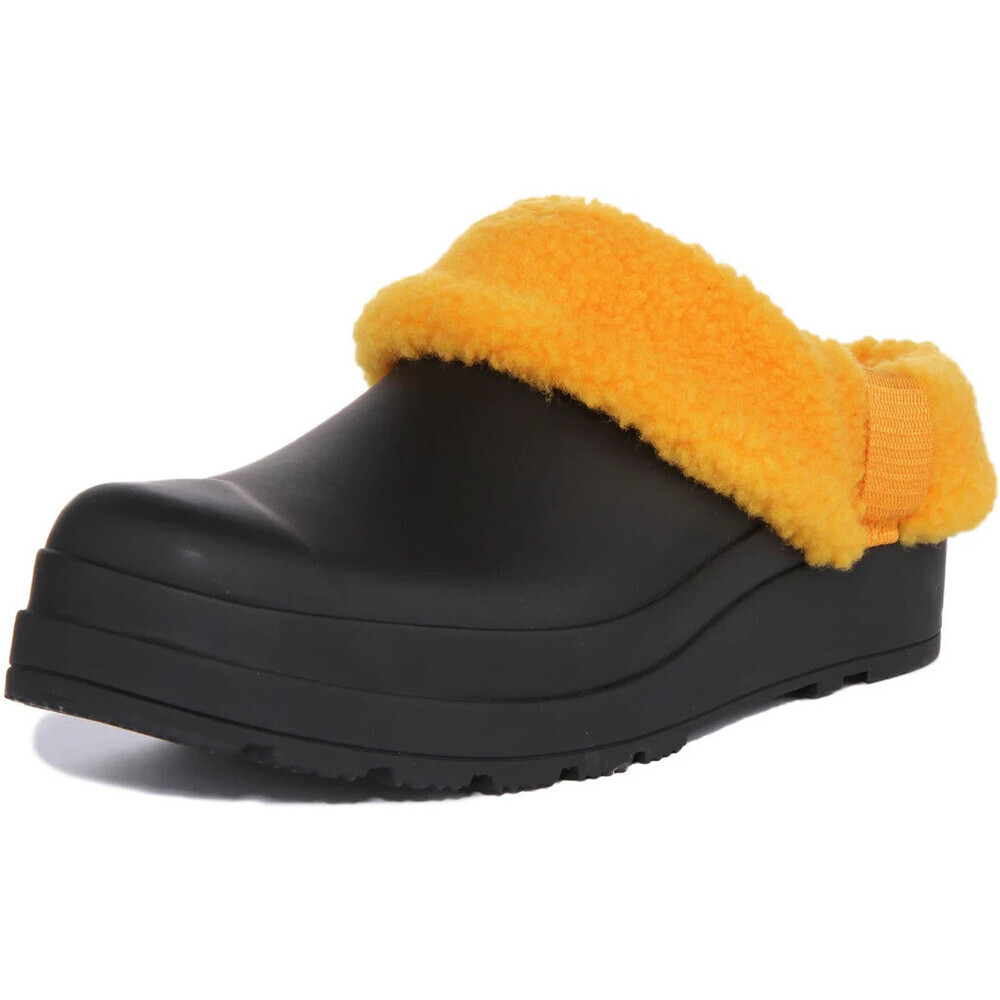 Hunter Play Sherpa WFF1000RSP Women's US 7 Black Orange Insulated Clogs JOBB1944